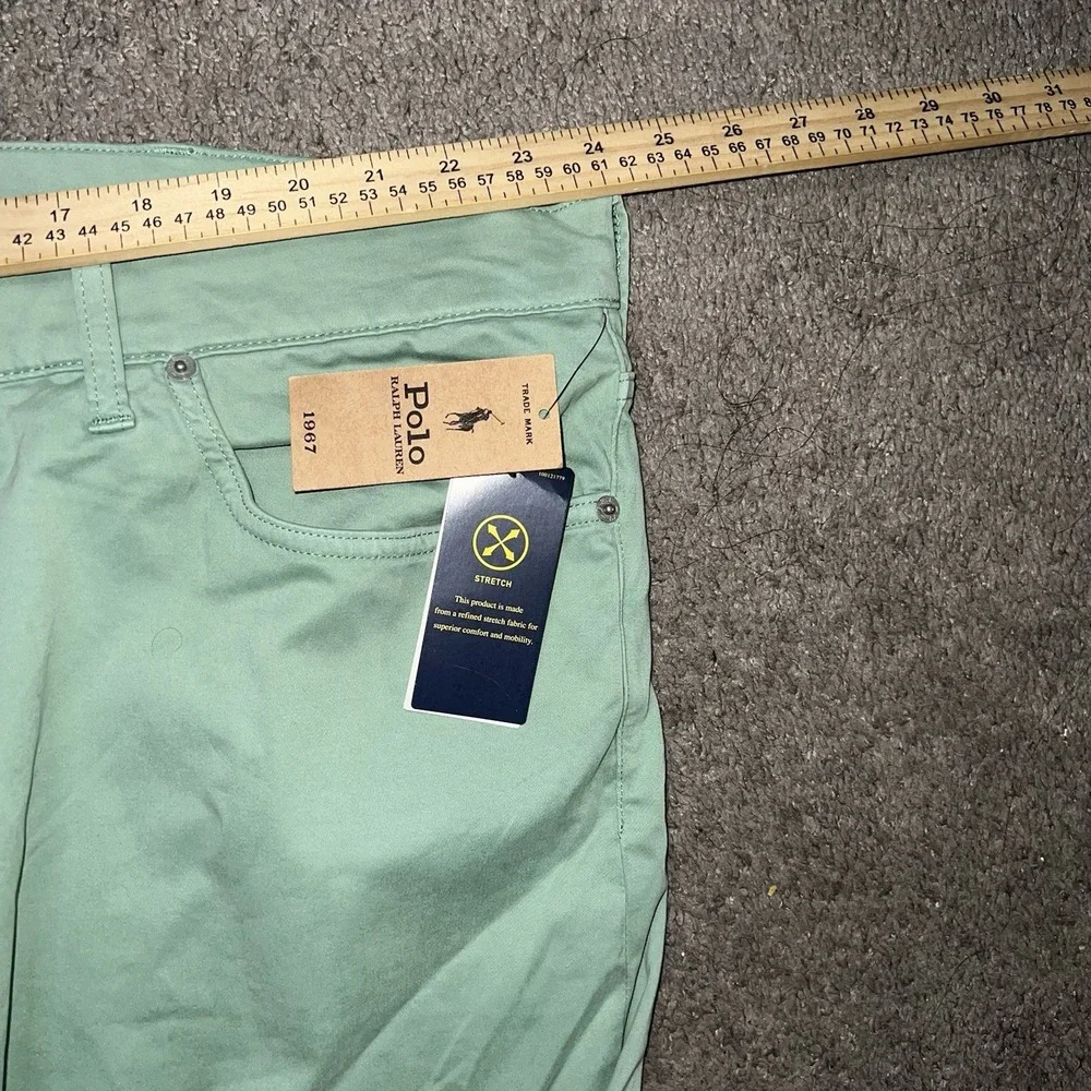 NWT Polo Ralph Lauren Pants Mens 48x30 Green Classic Fit Chino Big & Tall